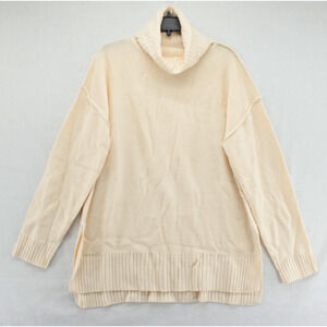 NWT Merokeety Turtleneck Sweater Women's XL Beige Long Sleeves Pullover Cozy